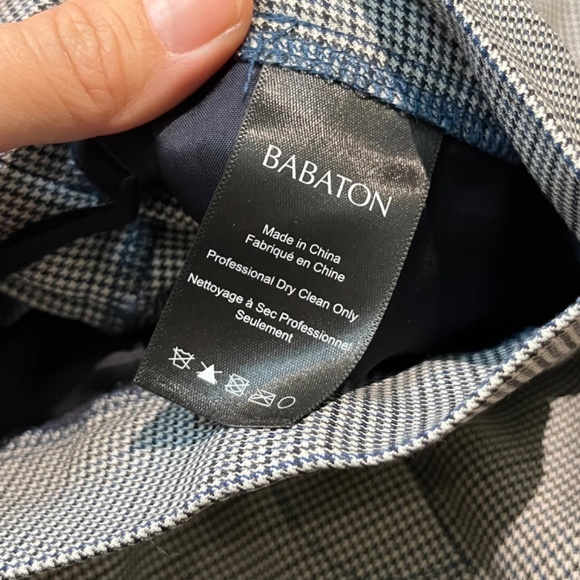 Babaton Conan Wool Houndstooth Cropped Pleated Dress Pants - Women's Size 8 - Picture 6 of 10